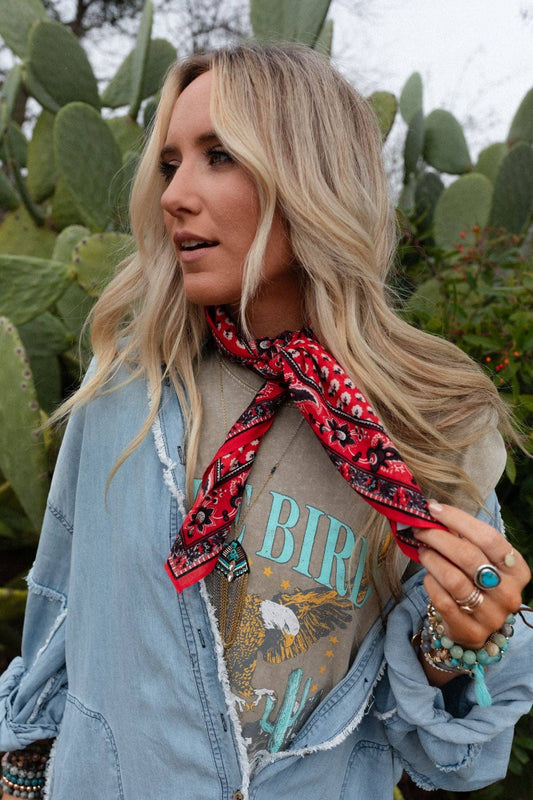 Sole Drift Scarf - Red