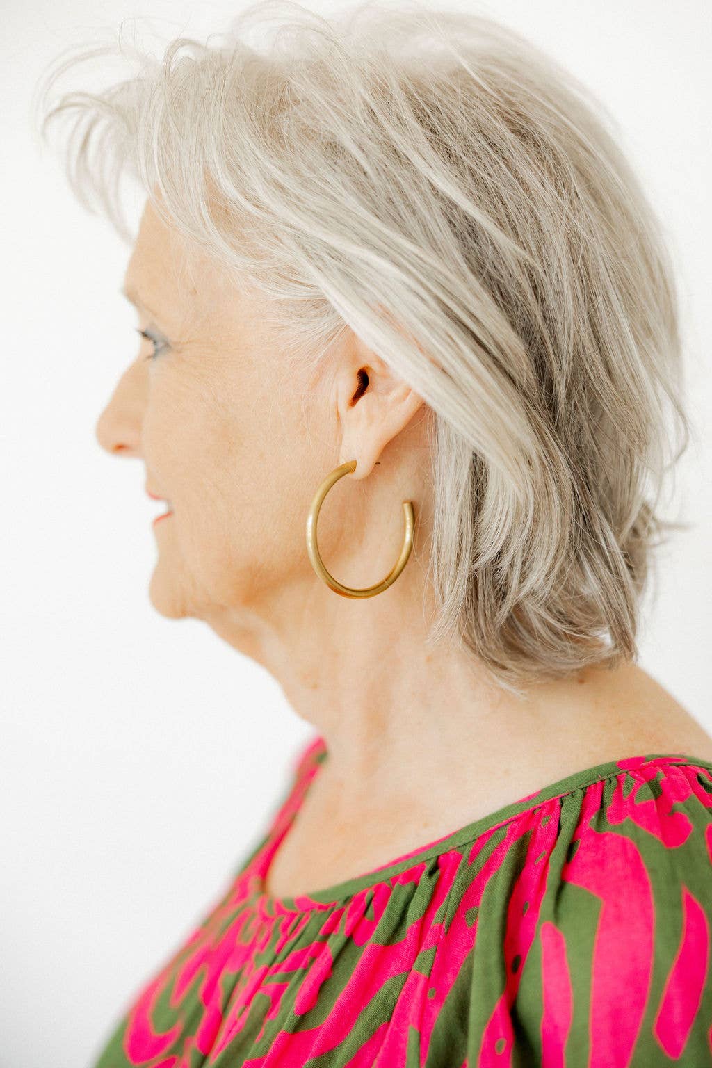 Stacy Earrings- Gold Hoop