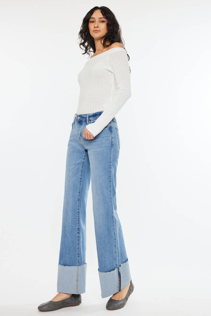 Mid Rise Wide Flare- Kan Can
