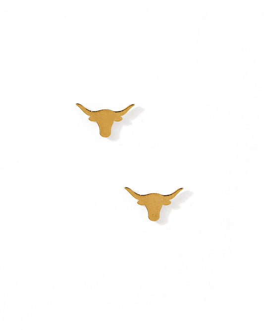 Longhorn- Screwback Stud Earrings