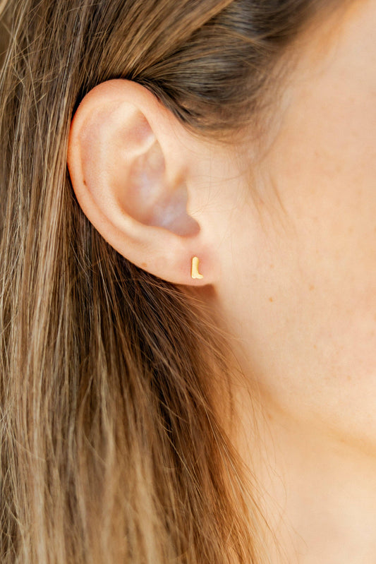Petite Cowgirl Boot- Screwback Stud Earrings
