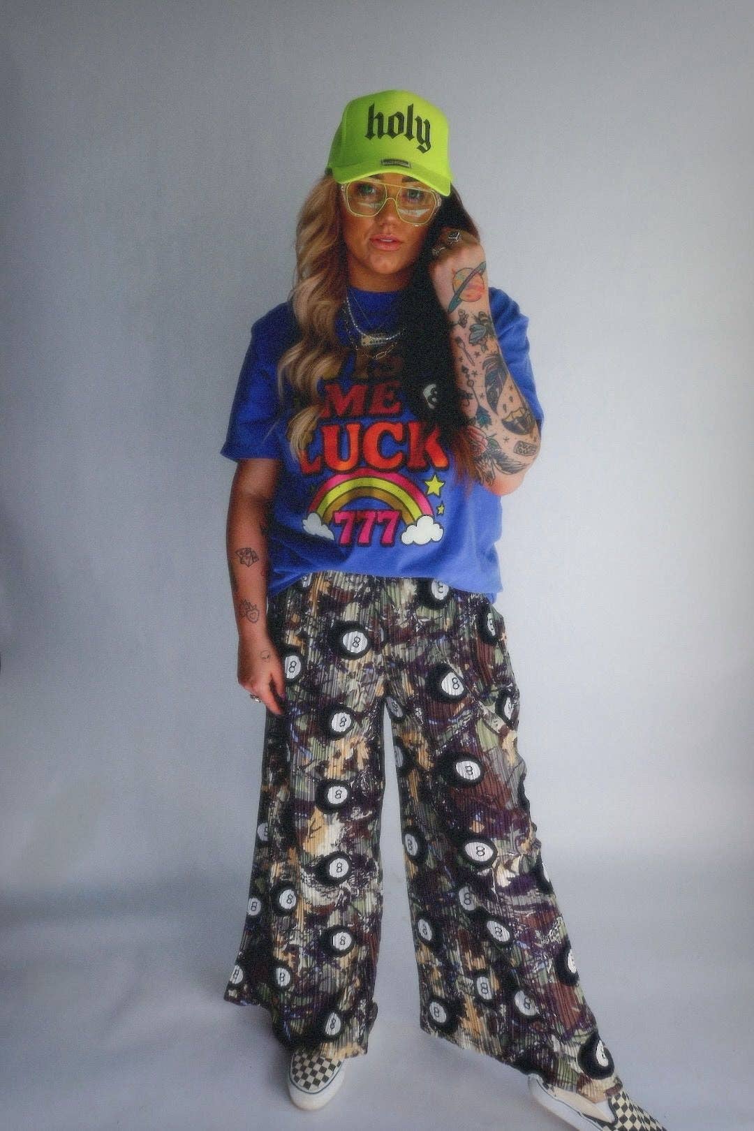 Lucky Shot Plisse Pants (S-3X)