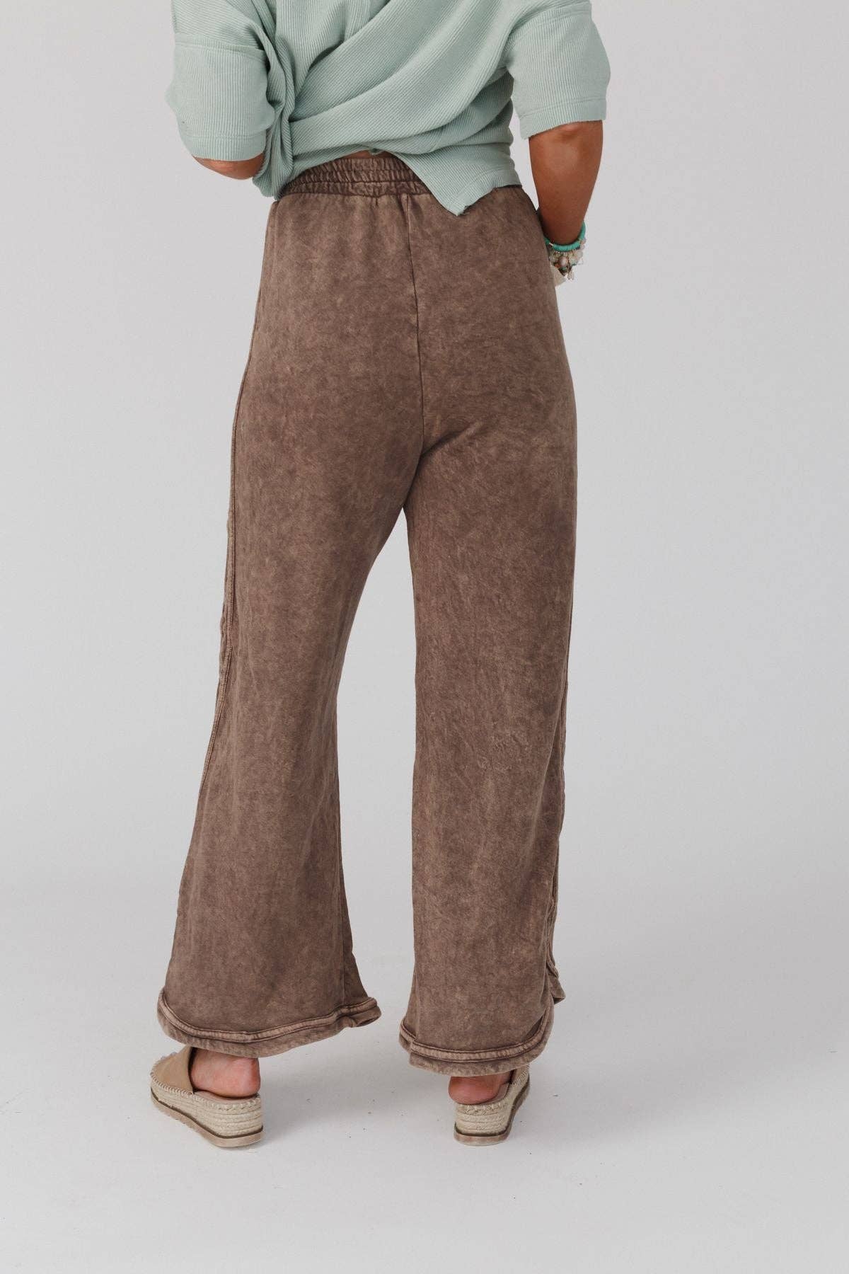So Comfy Wide Leg Full Pant - Mocha (S-XL)
