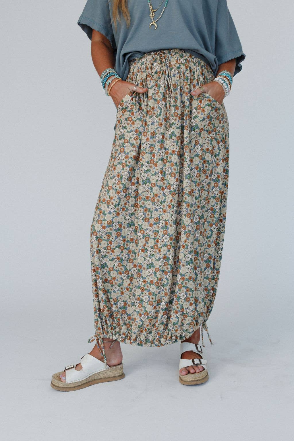 Solstice Song Cinched Skirt )S-XL)