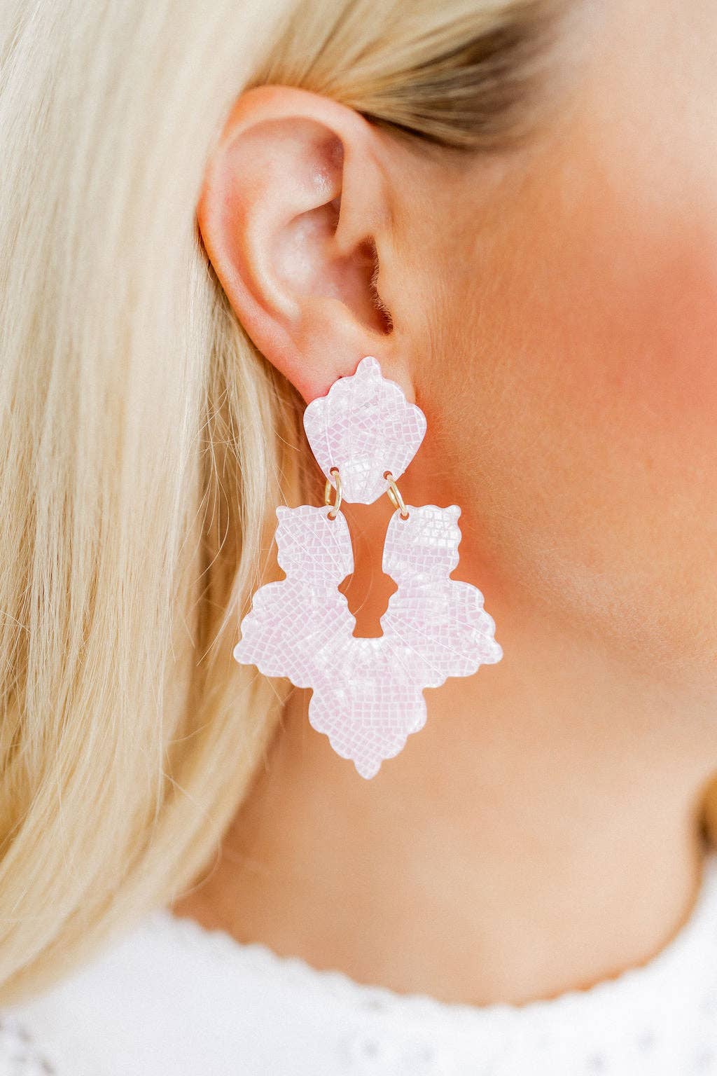Disco Pink- Michelle Statement Earrings