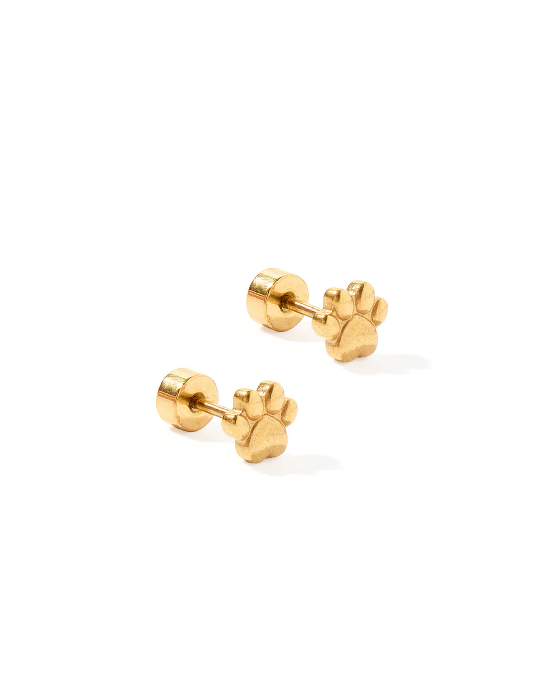 Paw Print- Screwback Stud Earrings