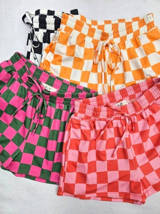 Checkered Shorts- Black and White (S-3XL)