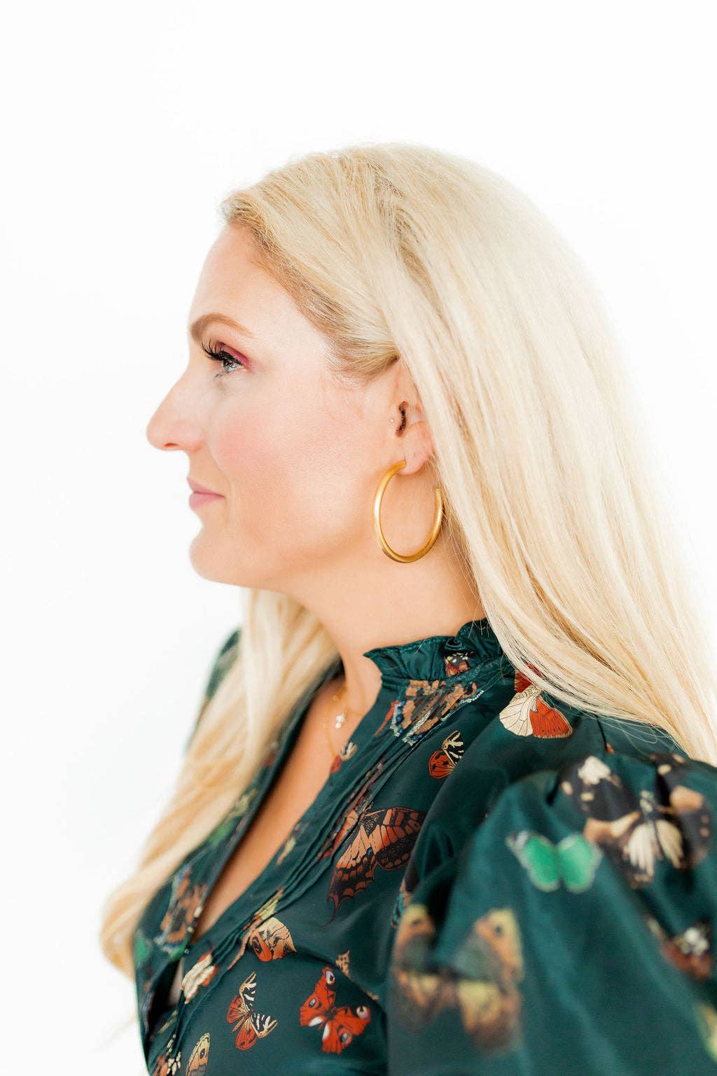 Stacy Earrings- Gold Hoop