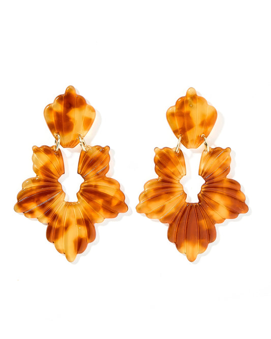 Caramel- Michelle Statement Earrings