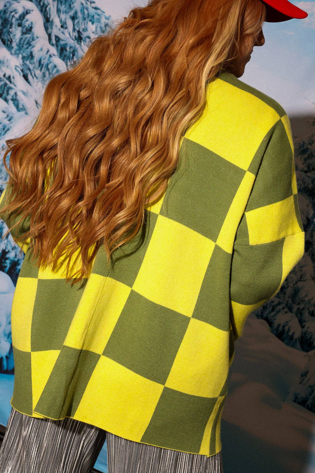 Checkmate Green Oversized Cardigan (S-3XL)