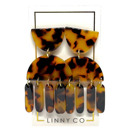 Brown Tortoise- Julia Earrings