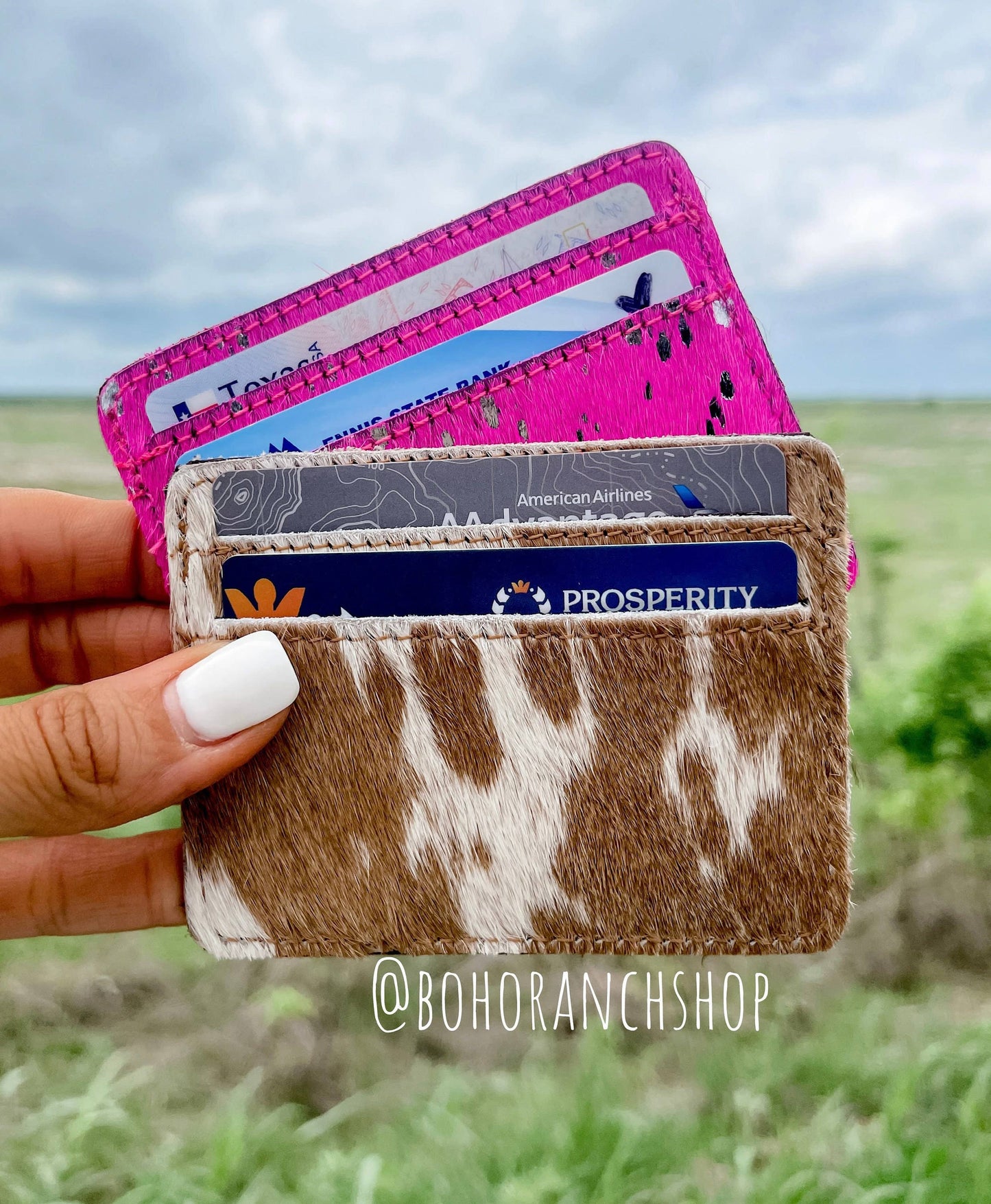 Western Cowhide Credit Card Holder
