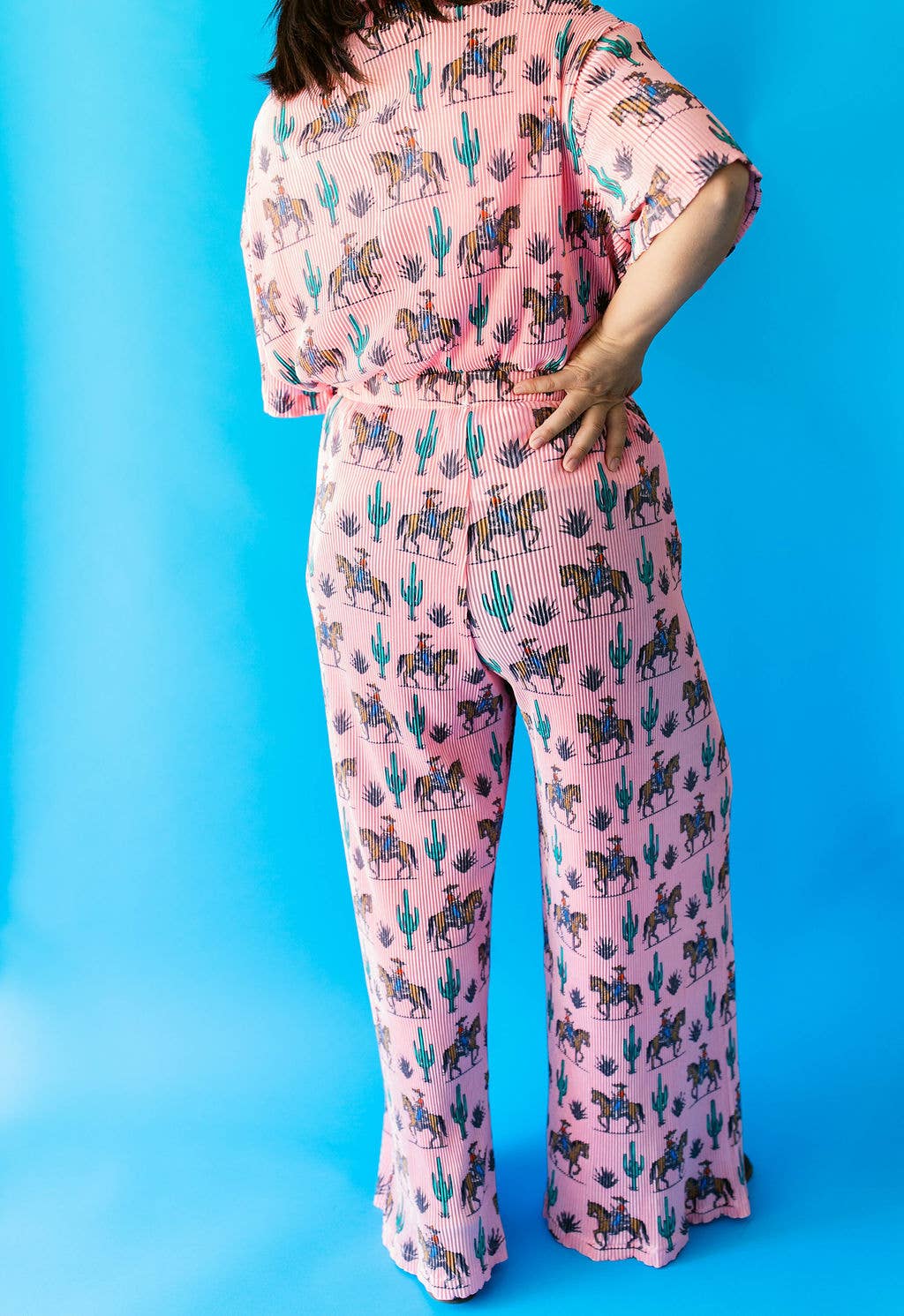 Rebel Rose Plisse Pant Set (XS-3XL)