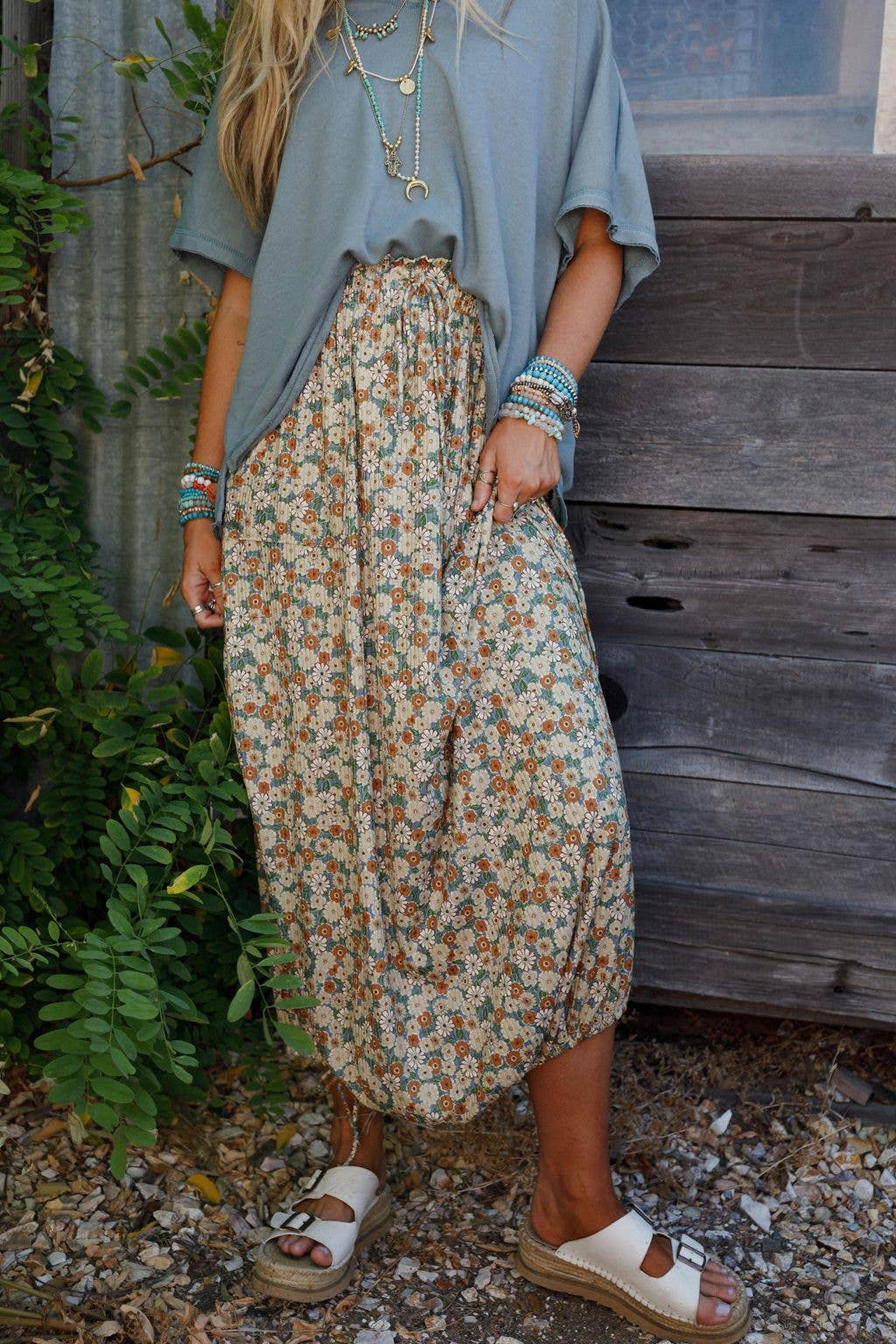 Solstice Song Cinched Skirt )S-XL)