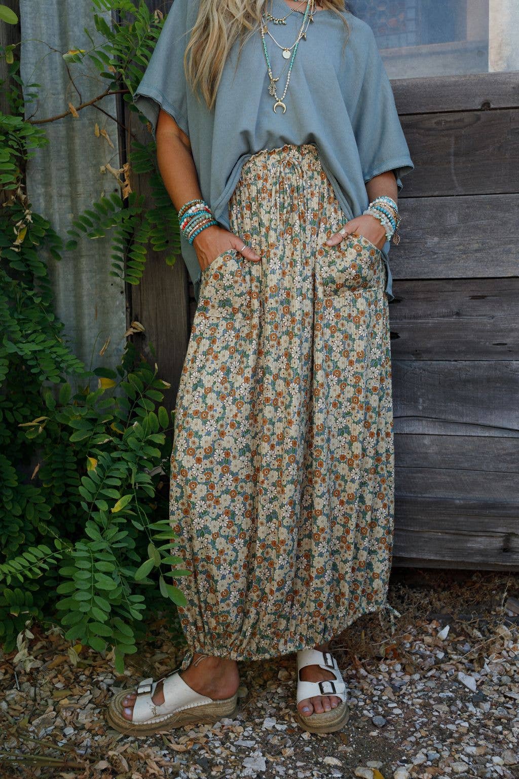 Solstice Song Cinched Skirt )S-XL)