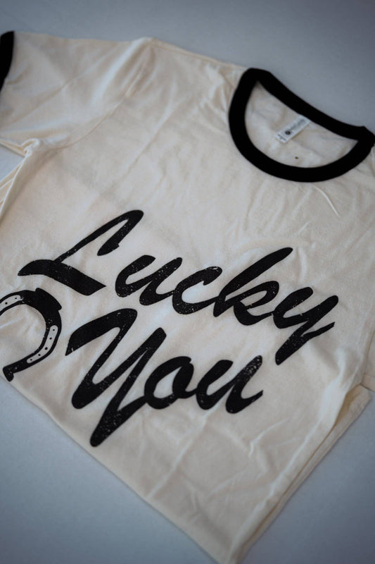 Lucky You Tultex Ringer Tee (S-3XL)