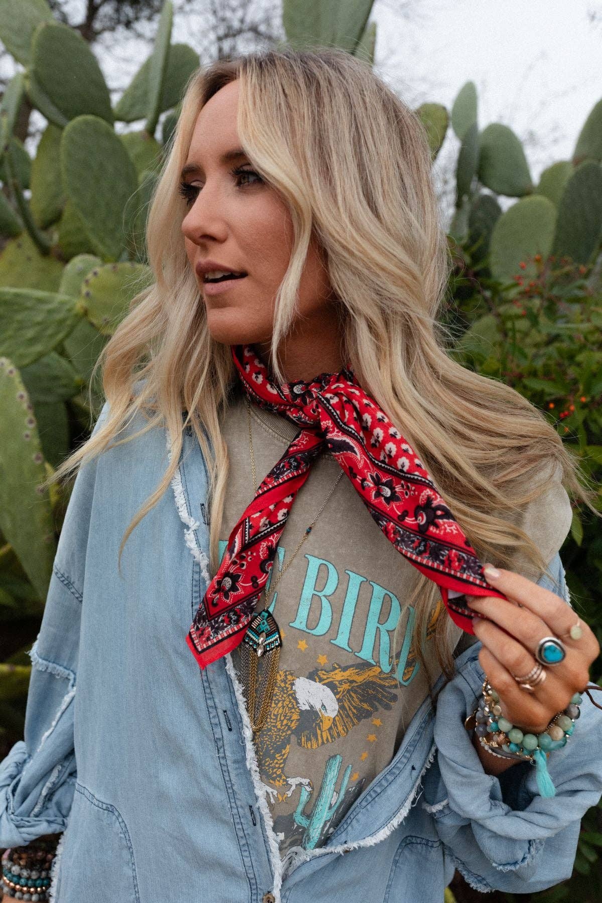 Sole Drift Scarf - Red