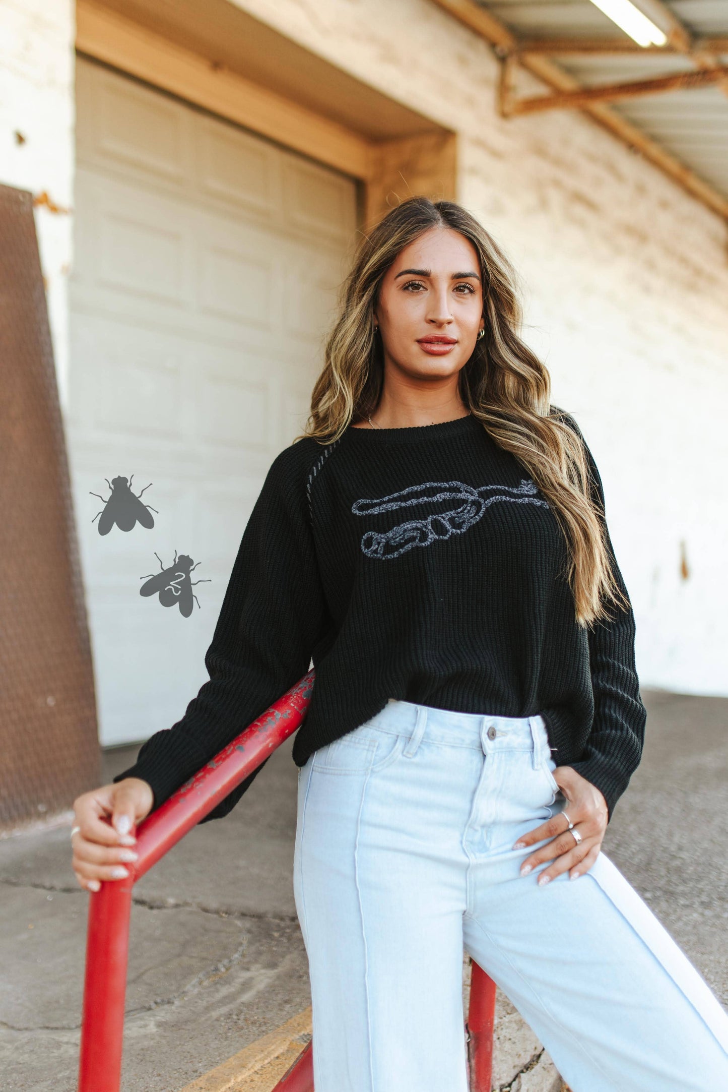 Knit 'Em Cowboy Midnight Knit Sweater (S-2X)