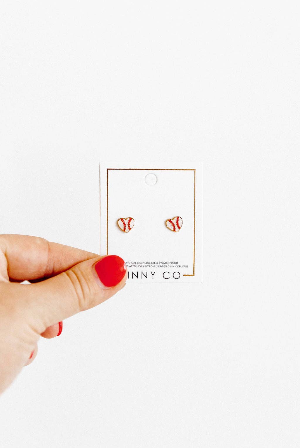 Baseball- Screwback Stud Earrings