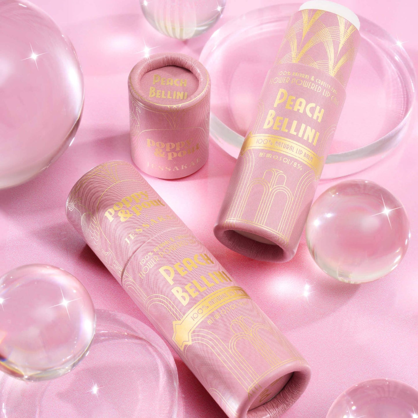 Poppy & Pout- Peach Bellini