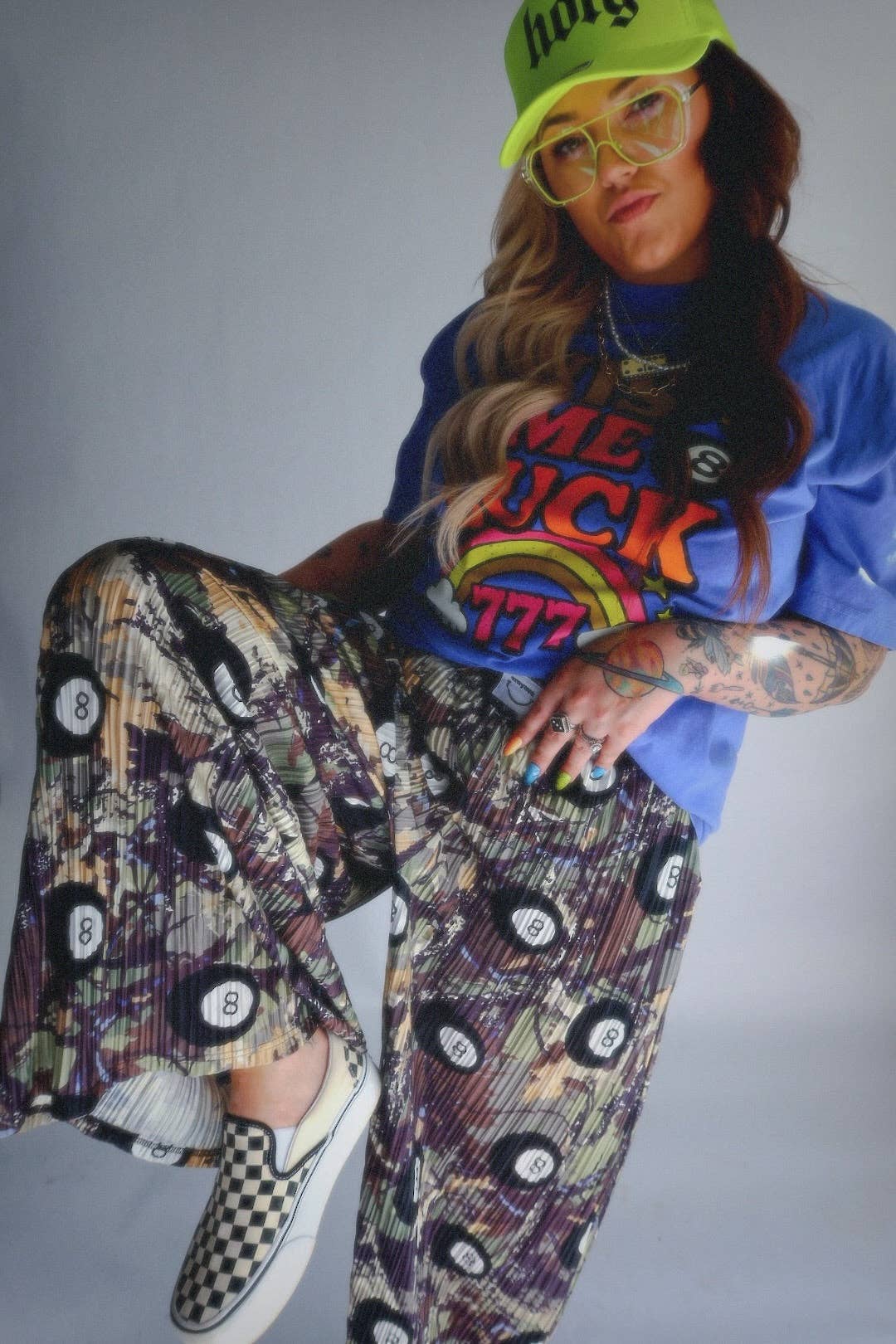 Lucky Shot Plisse Pants (S-3X)