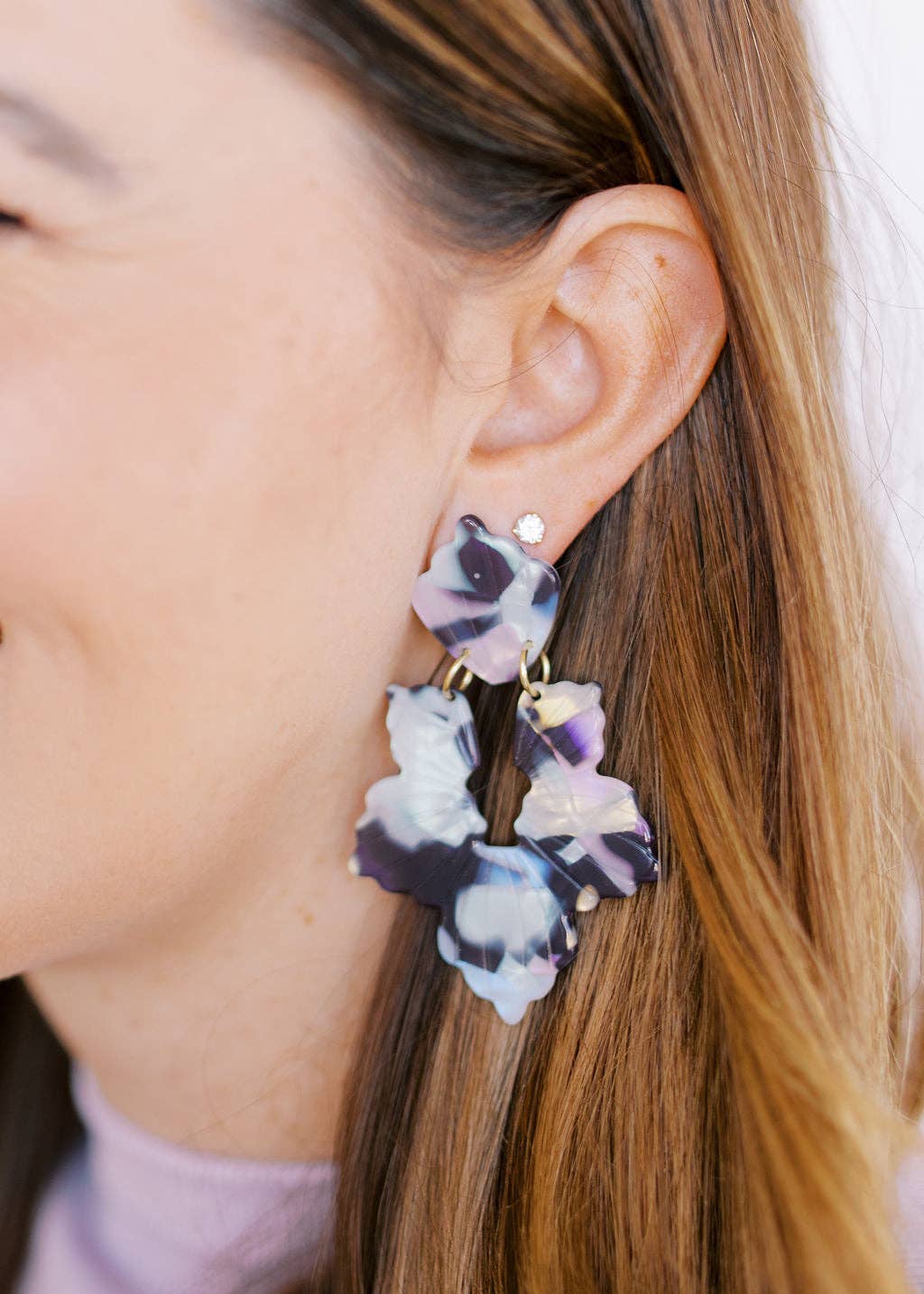 Midnight Rain- Michelle Statement Earrings