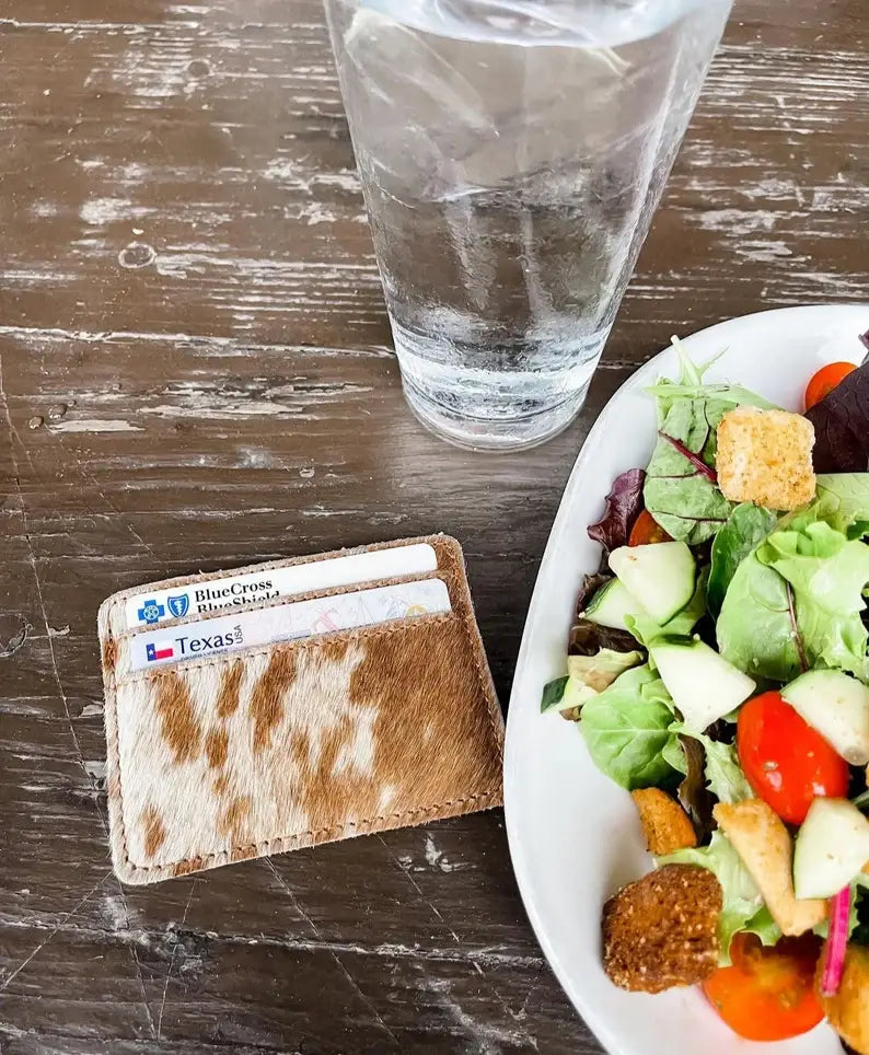 Western Cowhide Credit Card Holder