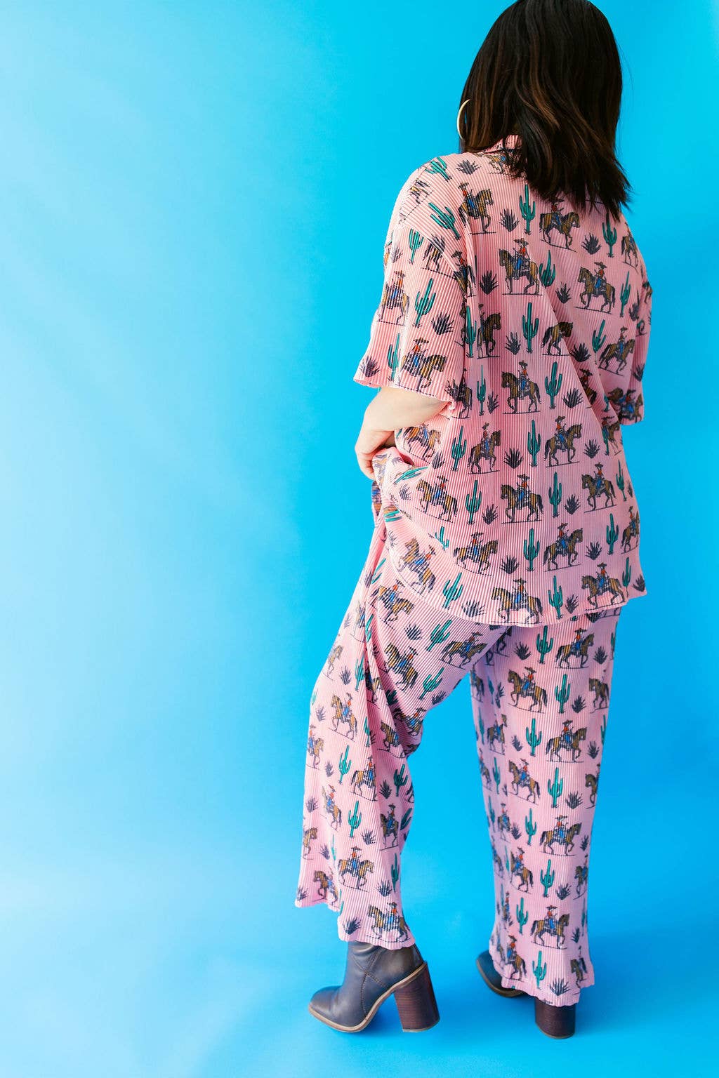 Rebel Rose Plisse Pant Set (XS-3XL)