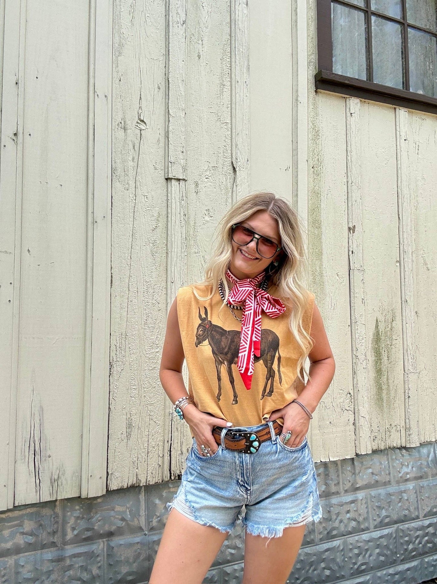 Vintage Donkey Boxy Tank (S-2XL)