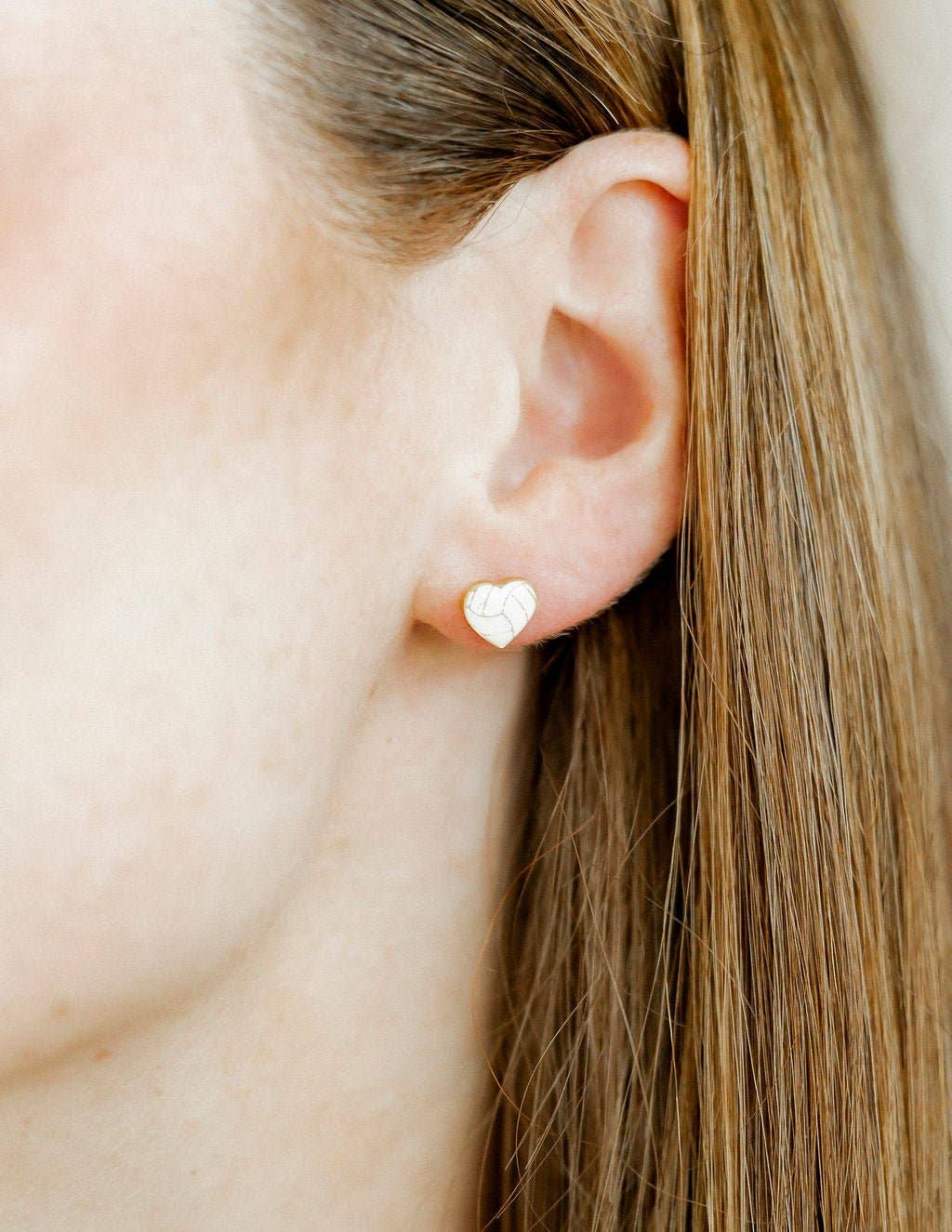 Volleyball- Screwback Stud Earrings