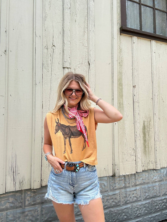 Vintage Donkey Boxy Tank (S-2XL)