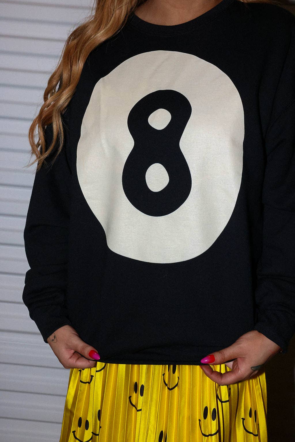 8 Ball Black Crew Neck (S-3XL)