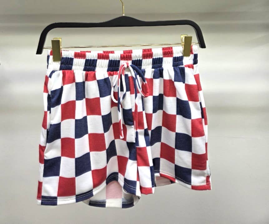 Checkered Shorts- Pink and Red (S-3XL)