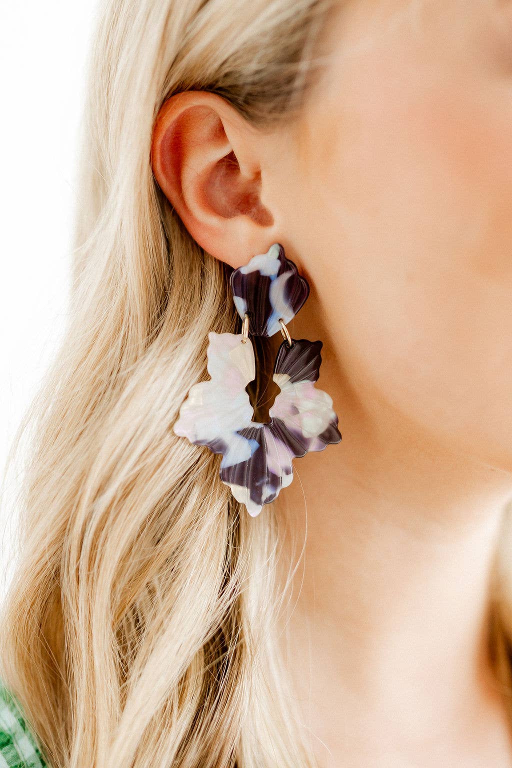 Midnight Rain- Michelle Statement Earrings
