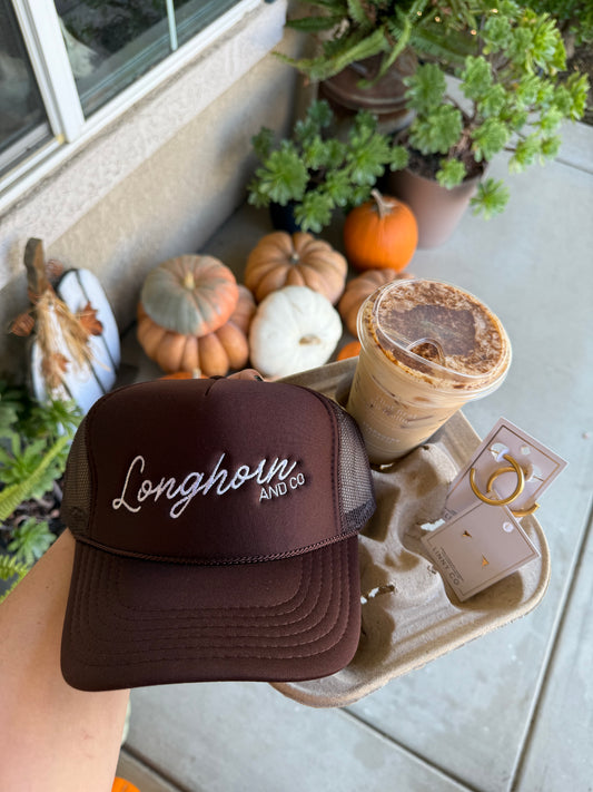 Longhorn and Co Brown Trucker Hat