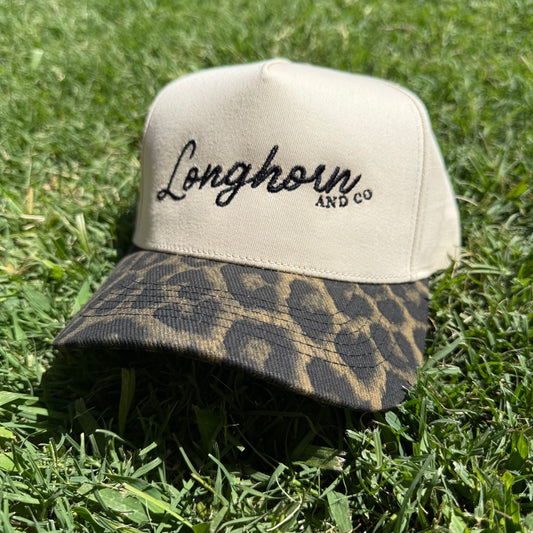 Cheetah Brim Longhorn and Co. Hat