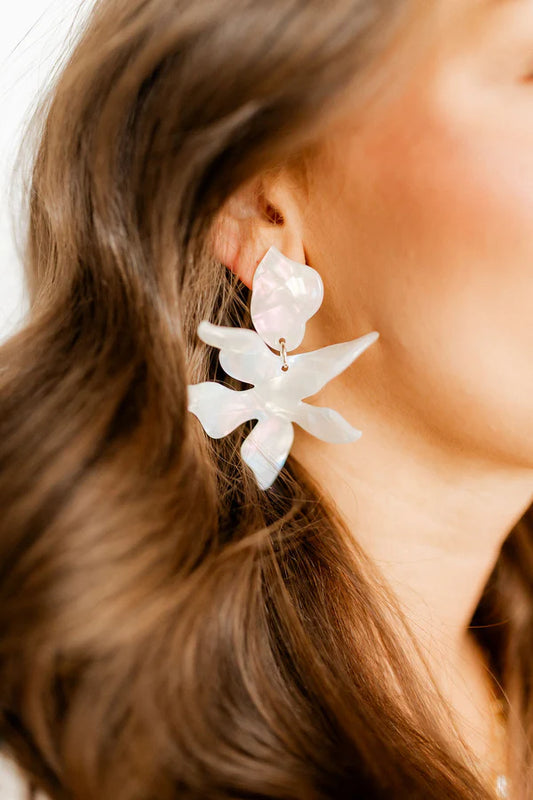 Iridescent- Flora Statement Earrings