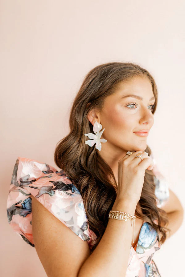 Iridescent- Flora Statement Earrings