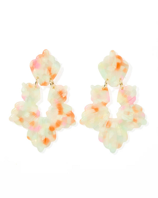 Orange Sprinkles- Michelle Statement Earrings