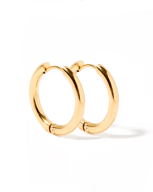Gold Scarlett Hoop- Huggie Earrings