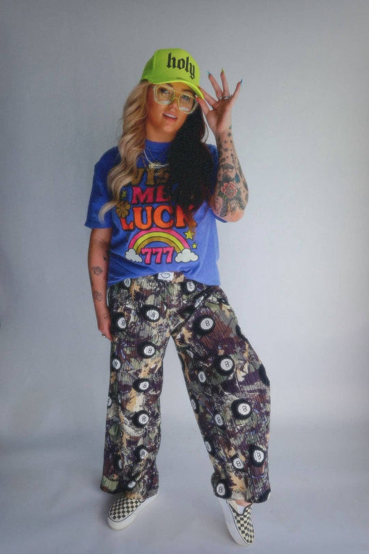 Lucky Shot Plisse Pants (S-3X)