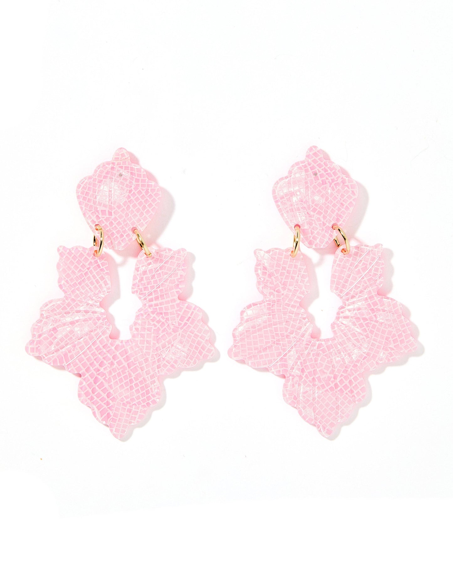 Disco Pink- Michelle Statement Earrings