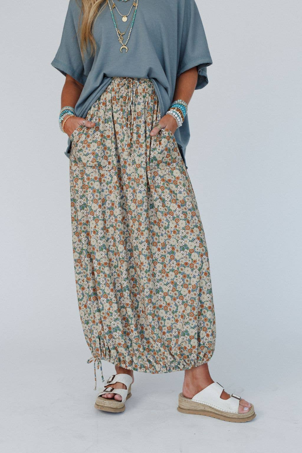 Solstice Song Cinched Skirt )S-XL)