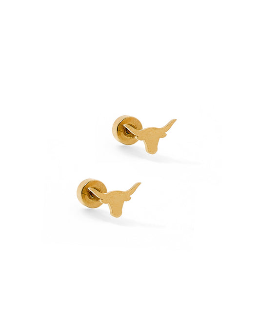 Longhorn- Screwback Stud Earrings