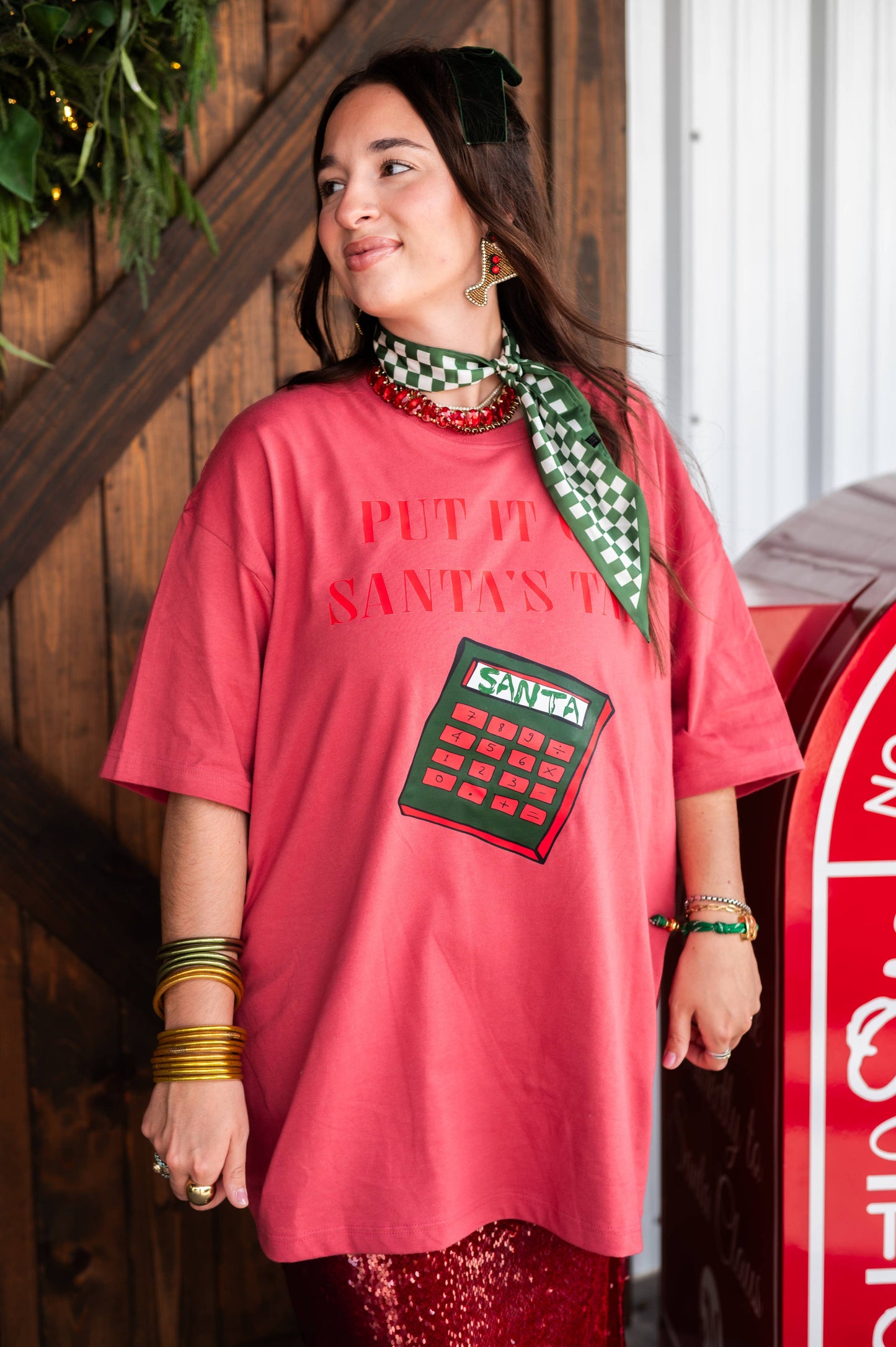 Put It On Santa's Tab Graphic Tee (S-3XL)