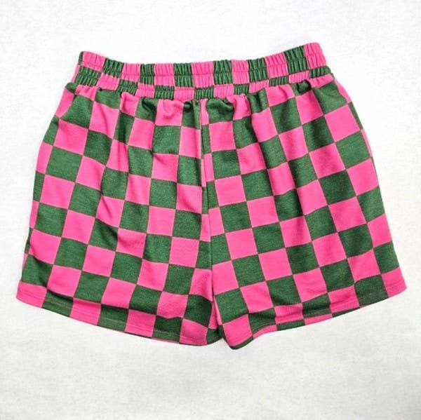 Checkered Shorts- Pink and Red (S-3XL)