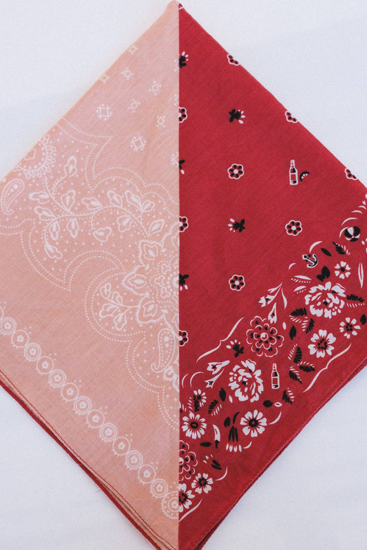 Trail Days Two Tone Floral Bandana