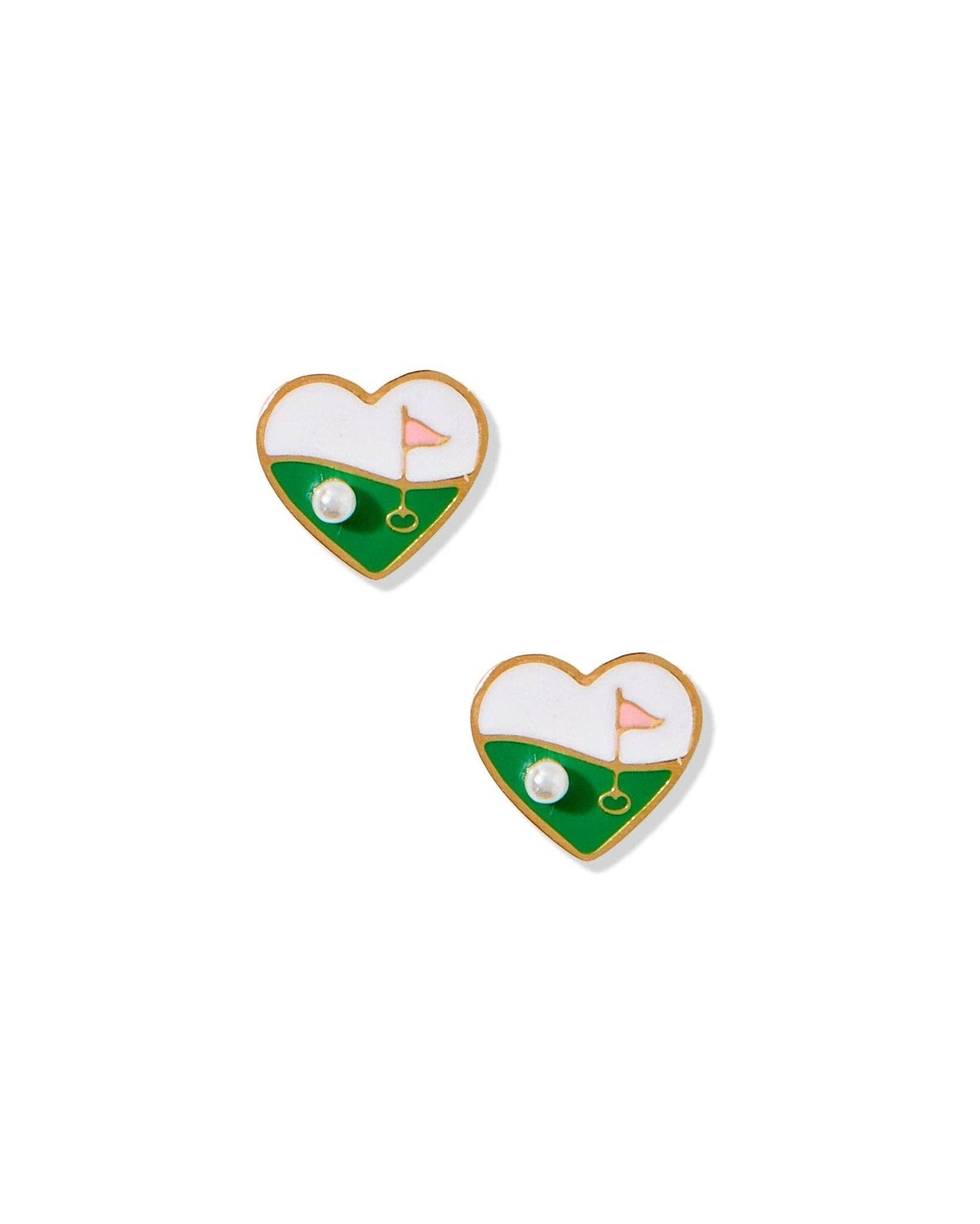 Golf Par-Tee - Screwback Stud Earrings