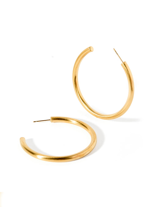 Stacy Earrings- Gold Hoop