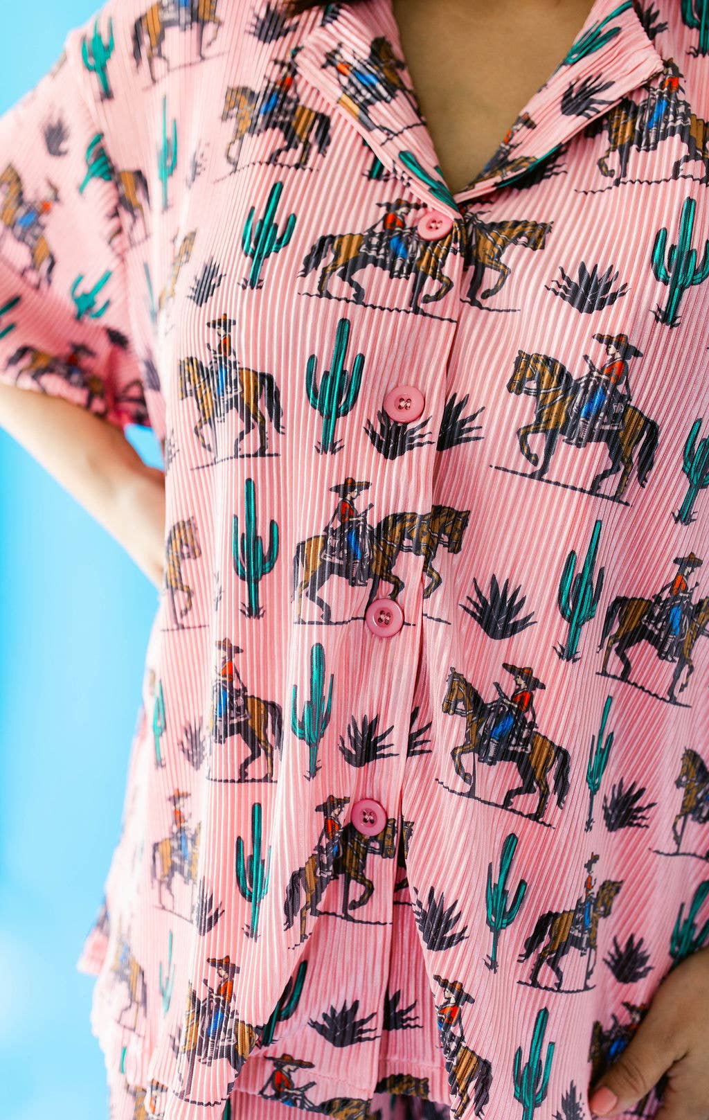 Rebel Rose Plisse Pant Set (XS-3XL)